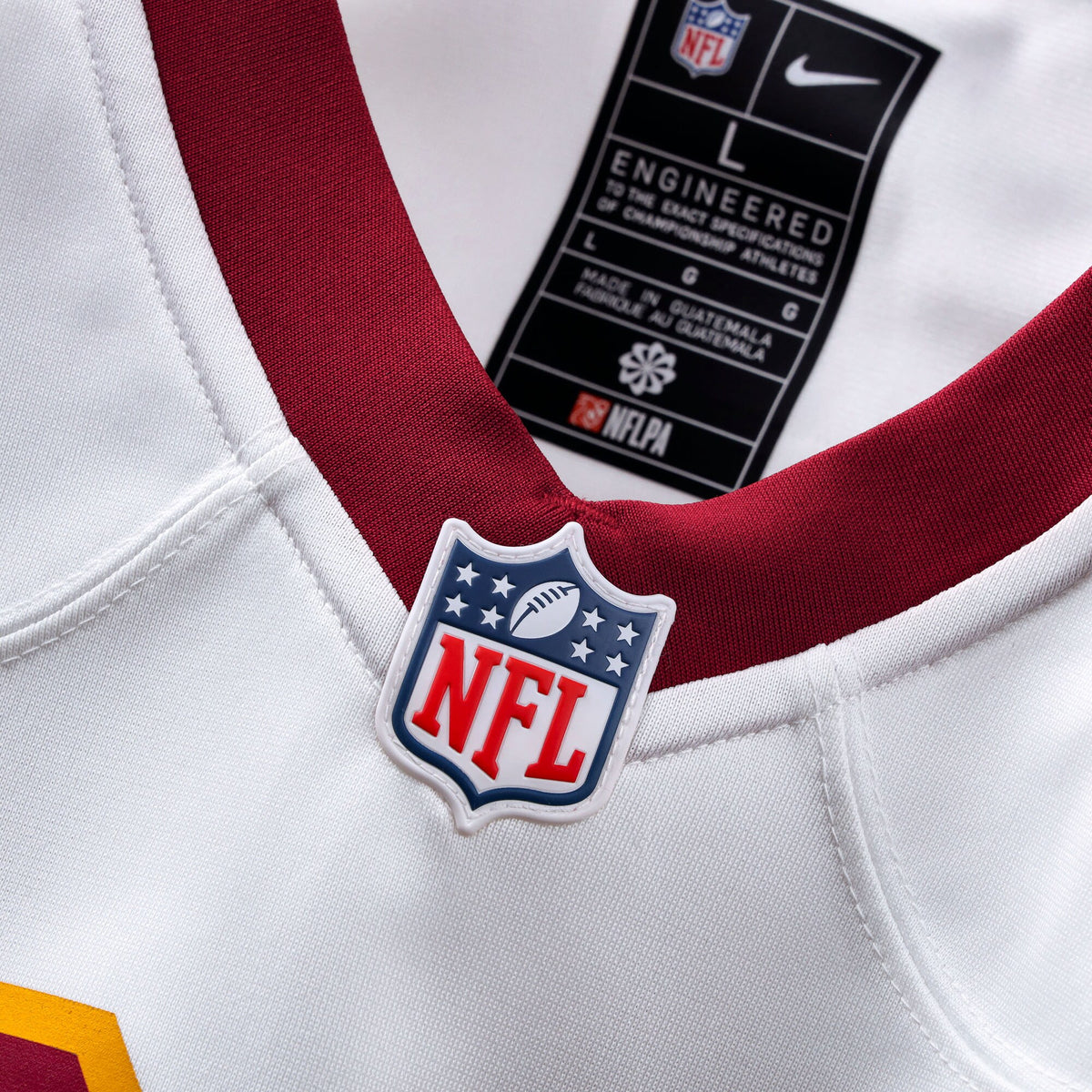 Washington Commanders Luke McCaffrey White Game Super Bowl Era Jersey