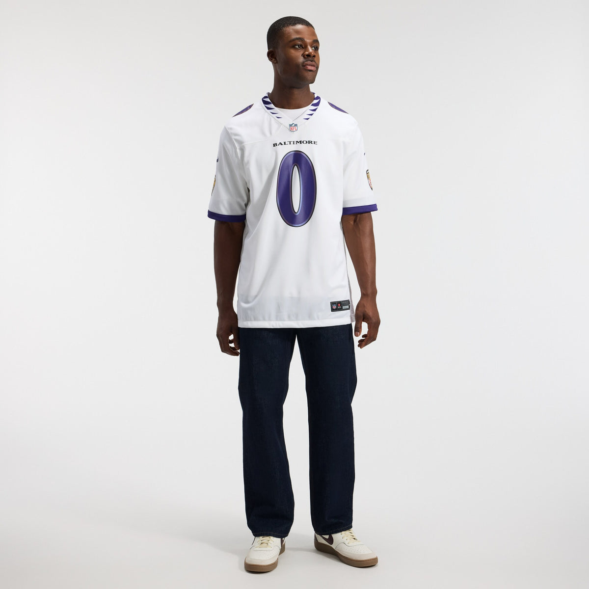 Baltimore Ravens Roquan Smith White Game Jersey
