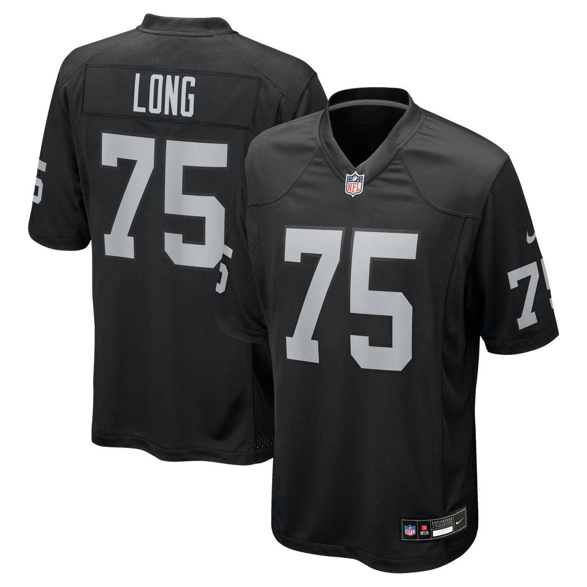 Las Vegas Raiders Howie Long Black Game Retired Player Jersey