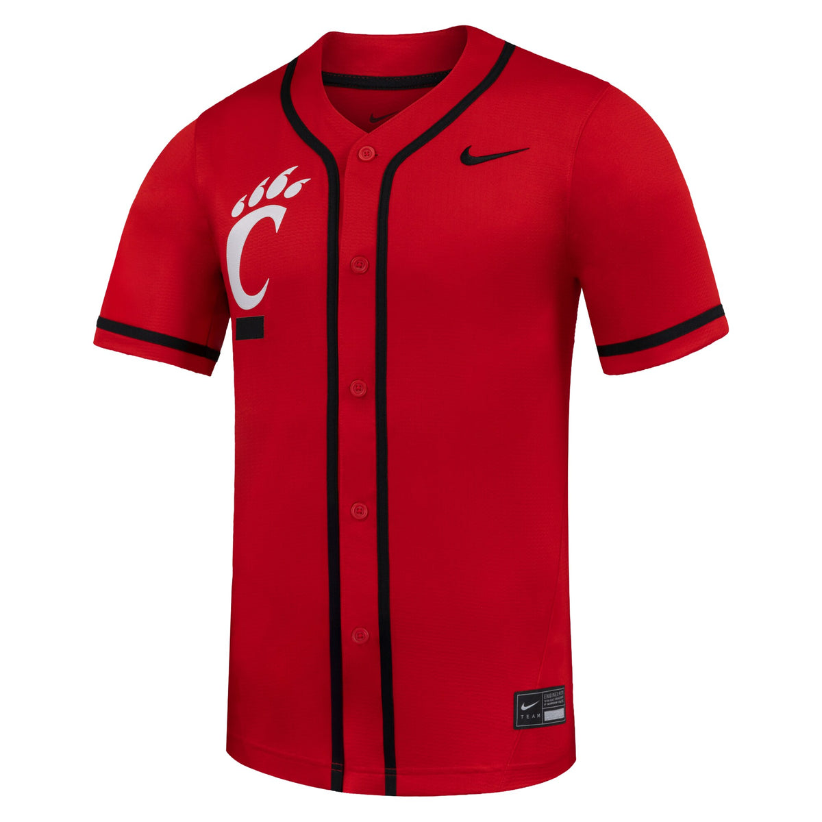 Red Cincinnati Bearcats Replica Baseball Jersey