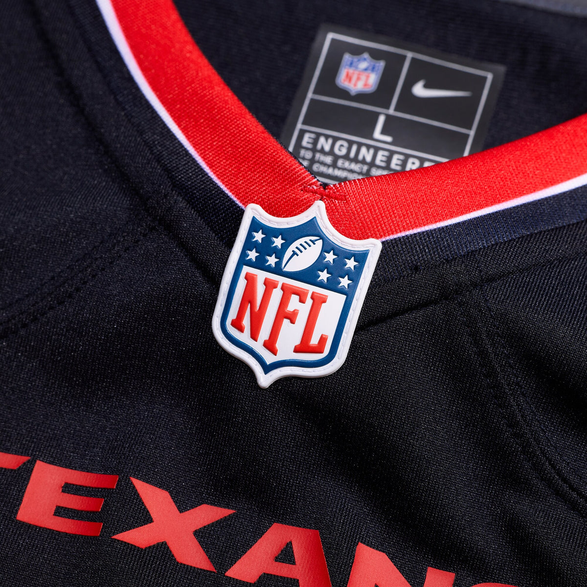 Houston Texans Jayden Higgins Navy Game Jersey