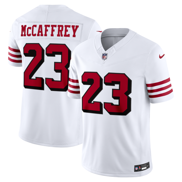 San Francisco 49ers Christian McCaffrey White Alternate Vapor F.U.S.E. Stitched Limited Jersey