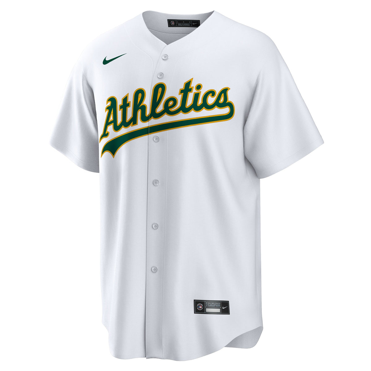 Athletics Denzel Clarke White Home Replica Jersey