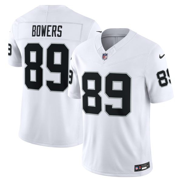 Las Vegas Raiders Brock Bowers White Vapor F.U.S.E. Stitched Limited Jersey