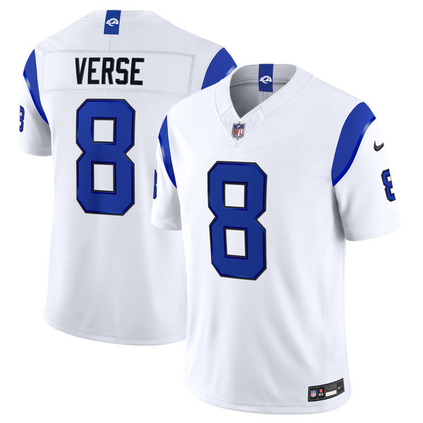 Los Angeles Rams Jared Verse White Alternate Fearsome White Vapor F.U.S.E. Stitched Limited Jersey