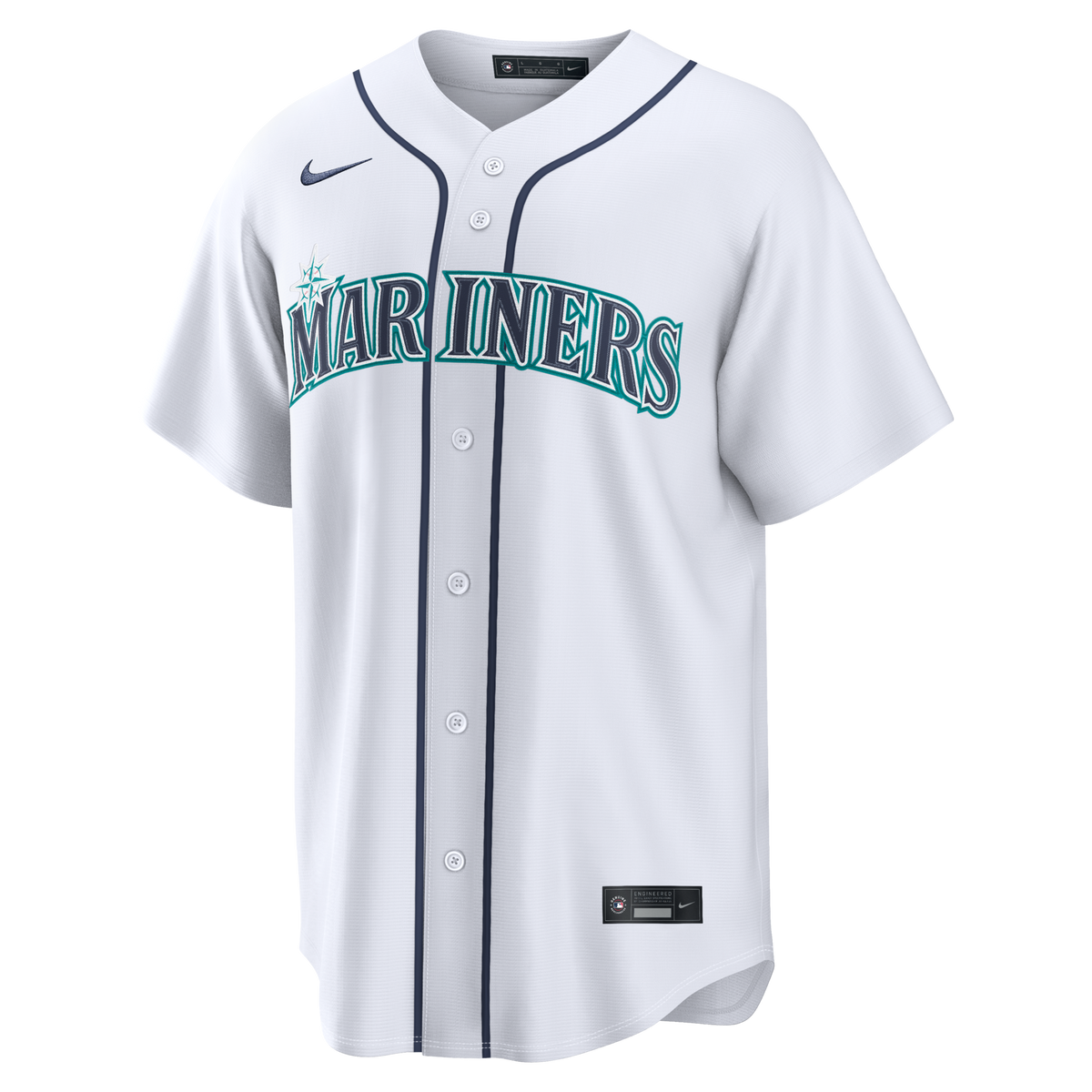 Seattle Mariners White Home Replica Custom Jersey