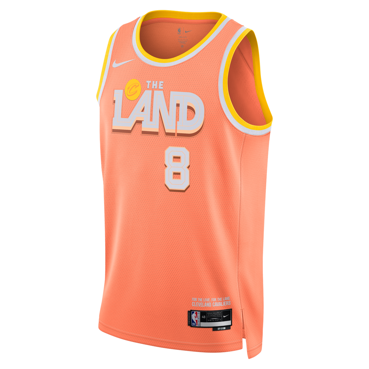 Cleveland Cavaliers 2025/26 City Edition Swingman Jersey - Orange - Dennis Schröder