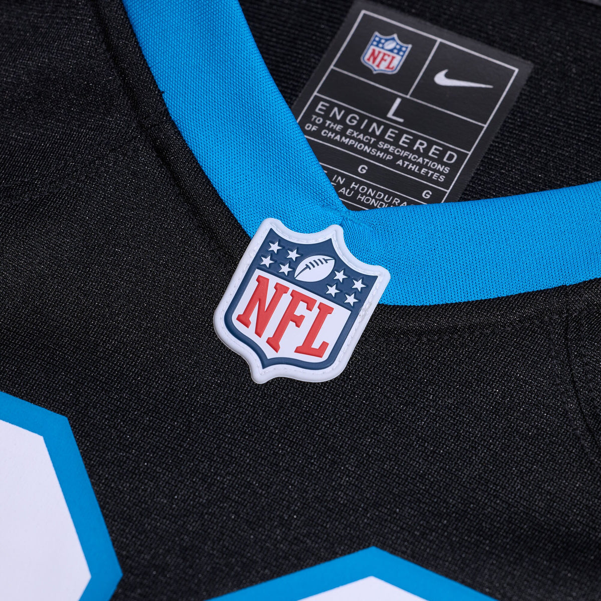 Carolina Panthers Ikem Ekwonu Black Game Jersey
