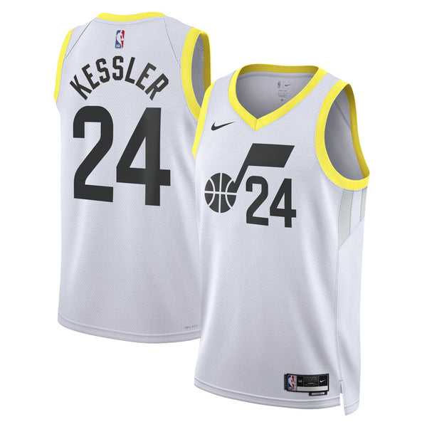 Utah Jazz Association Edition Swingman Jersey - White - Walker Kessler -