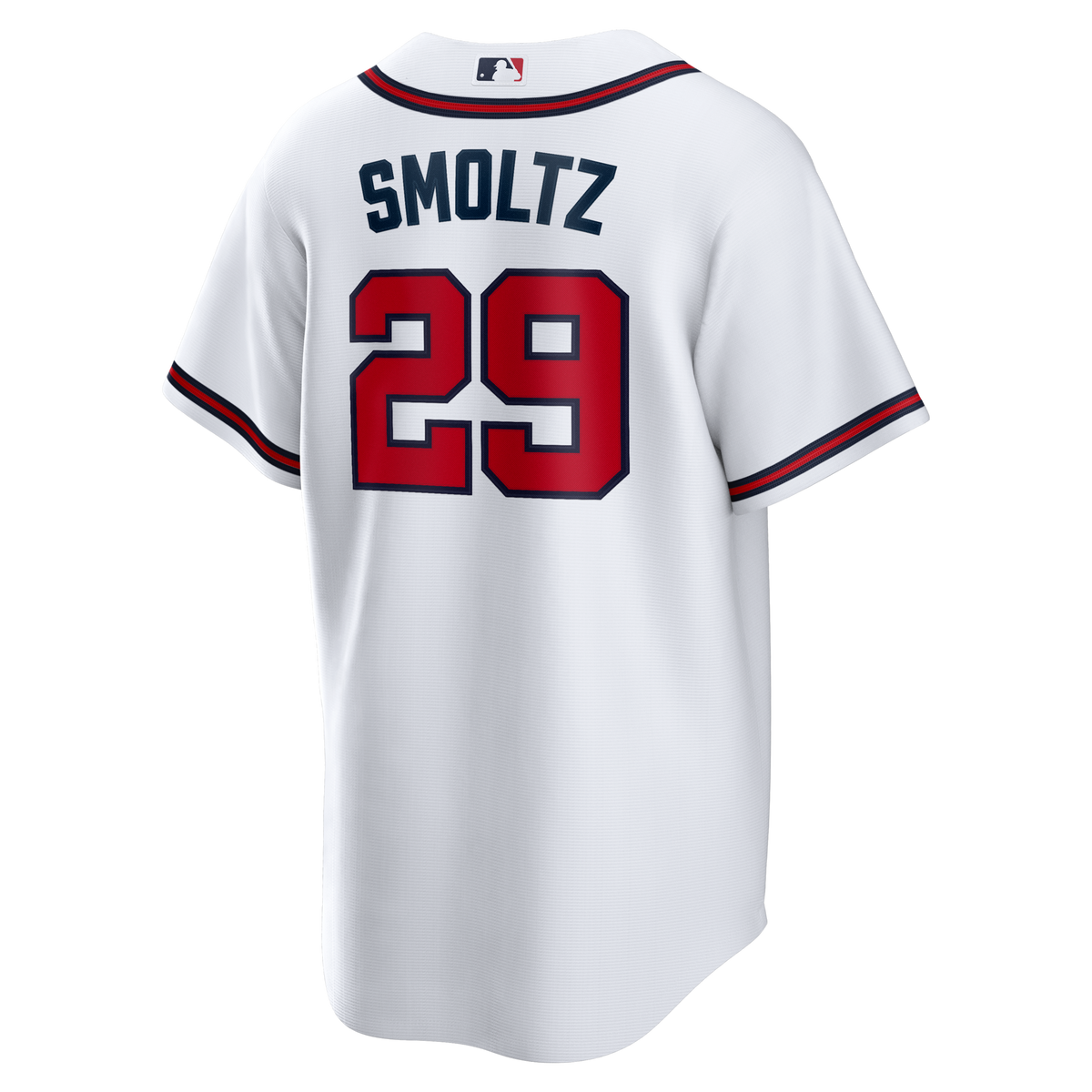 Atlanta Braves John Smoltz White Home Retired Player Replica Jersey