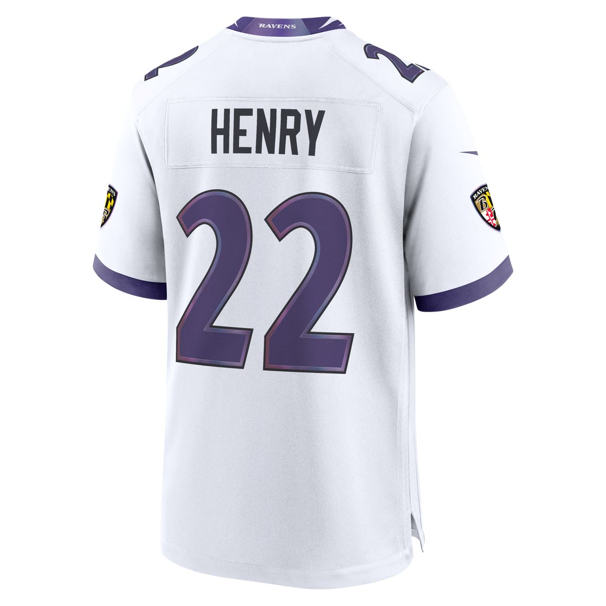 Baltimore Ravens Derrick Henry White Game Jersey