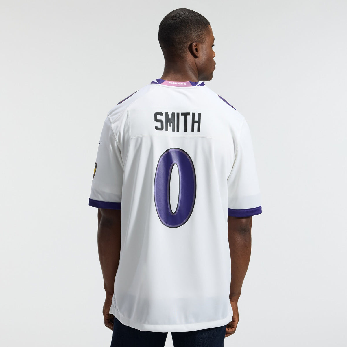 Baltimore Ravens Roquan Smith White Game Jersey