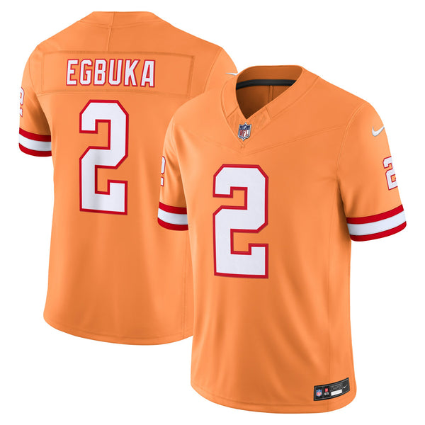 Tampa Bay Buccaneers Emeka Egbuka Creamsicle Alternate Vapor F.U.S.E. Stitched Limited Jersey