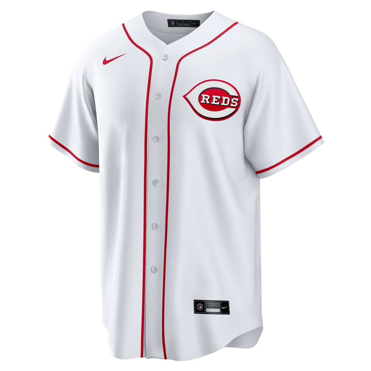 Cincinnati Reds White #1 Groom Home Replica Jersey
