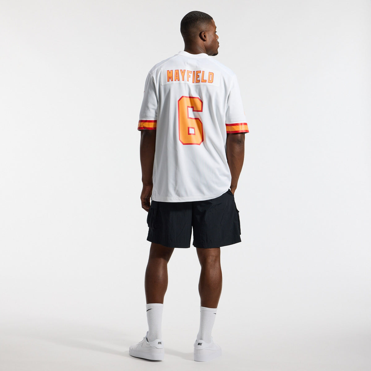 '76 Tampa Bay Buccaneers Baker Mayfield White Player Game Jersey