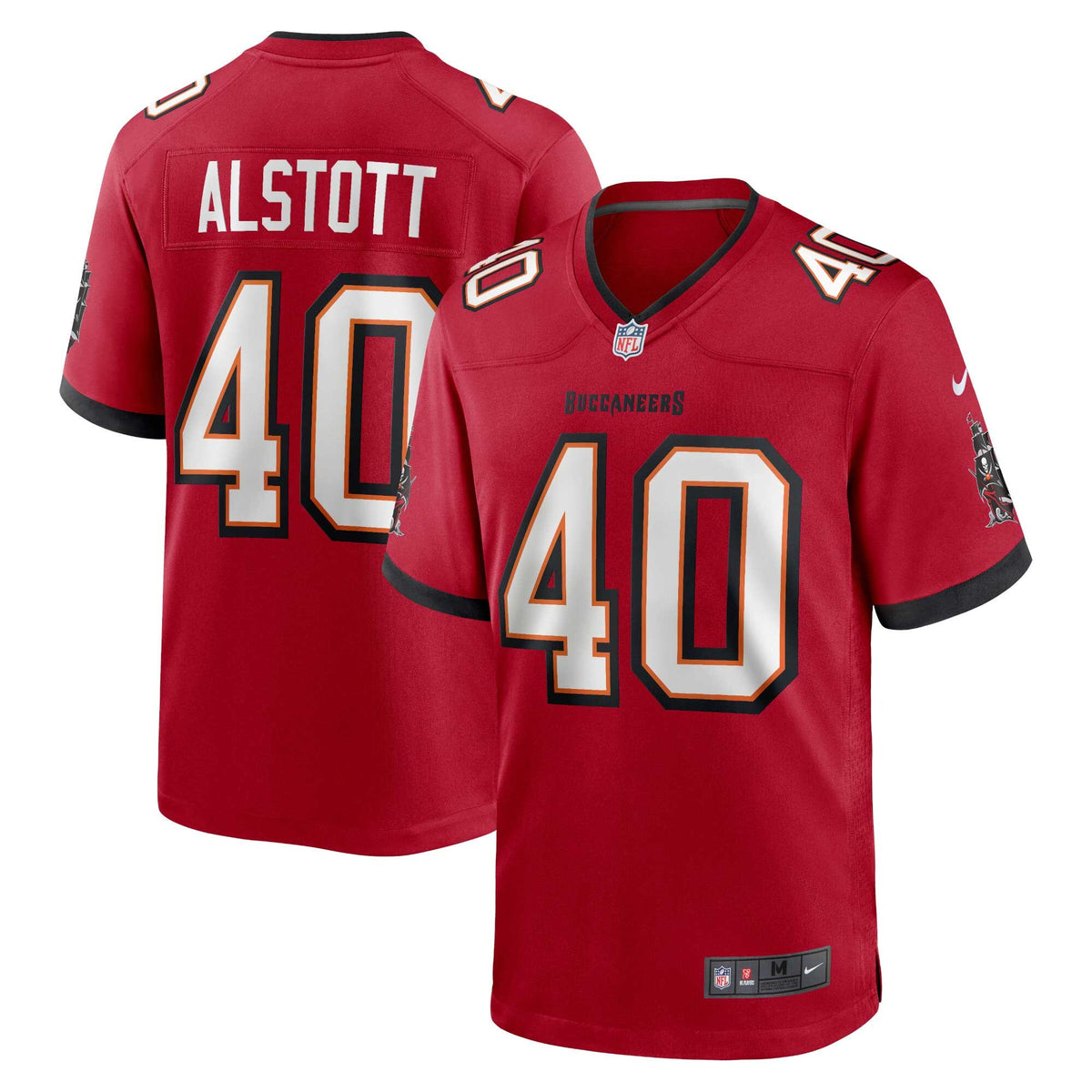 Tampa Bay Buccaneers Mike Alstott Red Retired Player Game Jersey