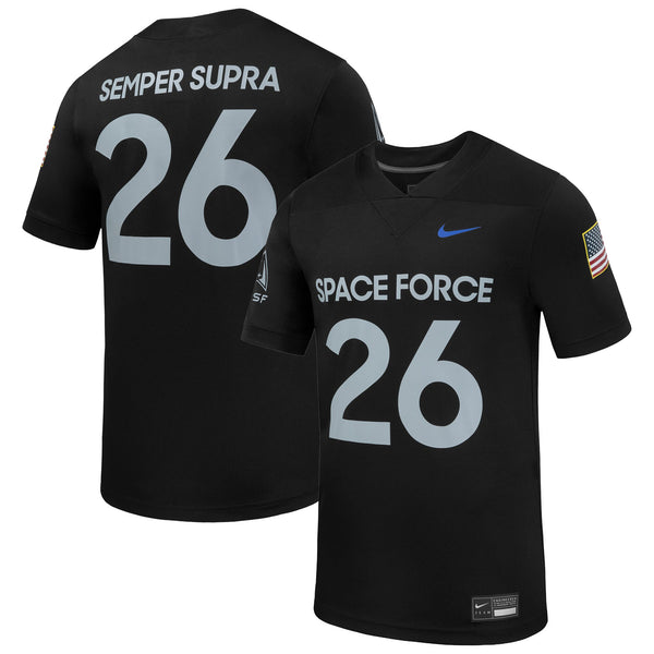 Air Force Falcons Space Force Replica Football Jersey - Black