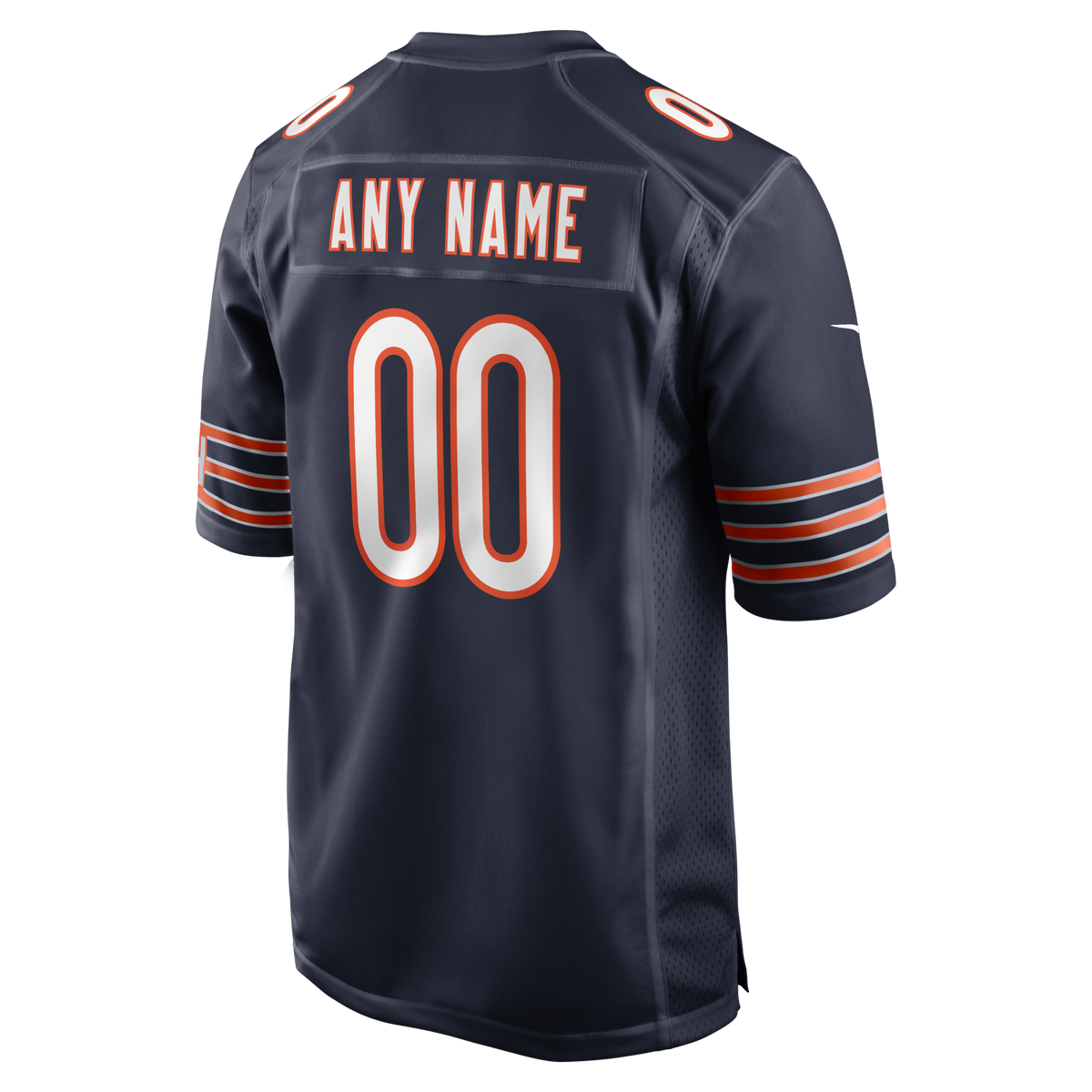 Chicago Bears Navy Custom Game Jersey