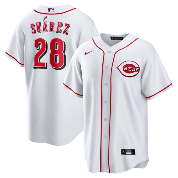 Cincinnati Reds Eugenio Suárez White Home Replica Jersey