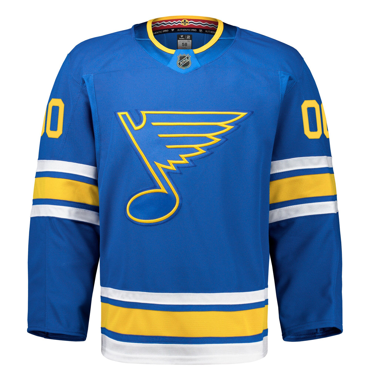 St. Louis Blues Fanatics Blue Home Authentic Pro Custom Jersey