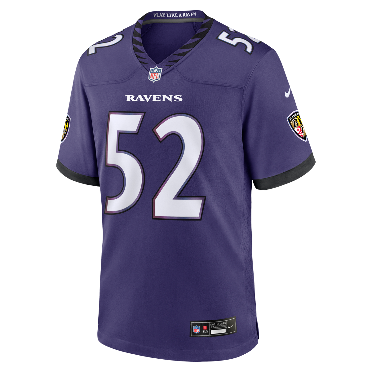 Baltimore Ravens Ray Lewis Purple Team Retired Player Game Jersey