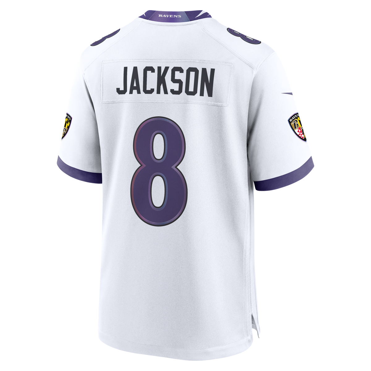 Baltimore Ravens Lamar Jackson White Game Jersey