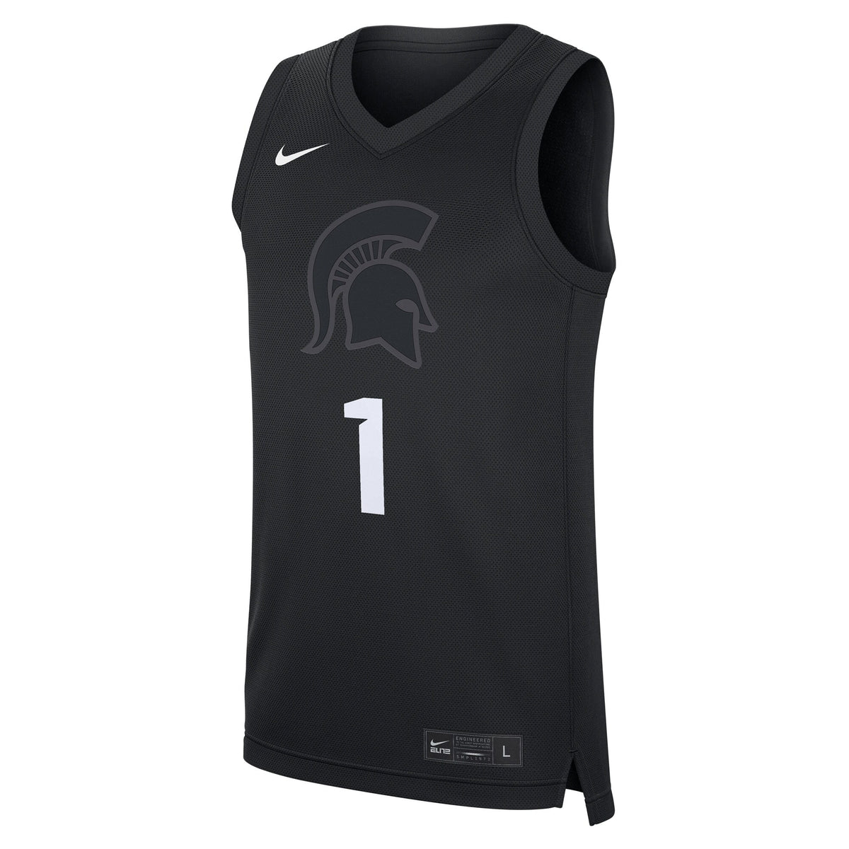 #1 Black Michigan State Spartans Alternate Replica Jersey