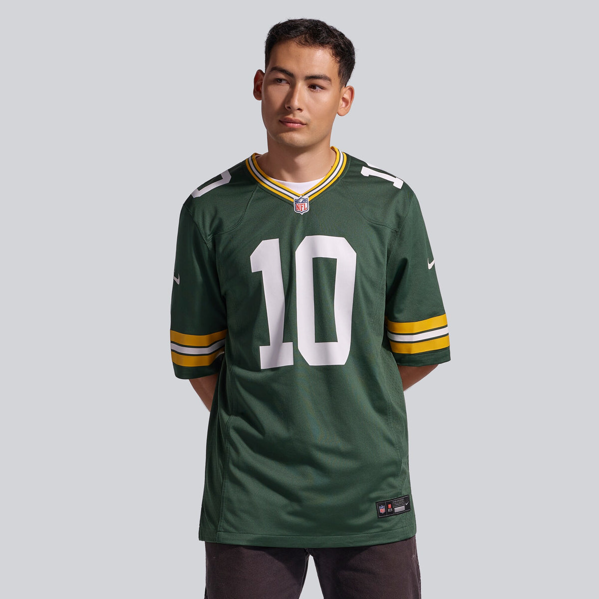 Green Bay Packers Jordan Love Green Player Game Jersey