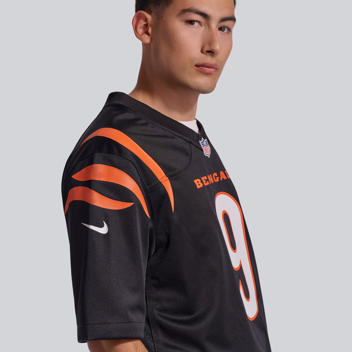 Cincinnati Bengals Joe Burrow Black Player Game Jersey