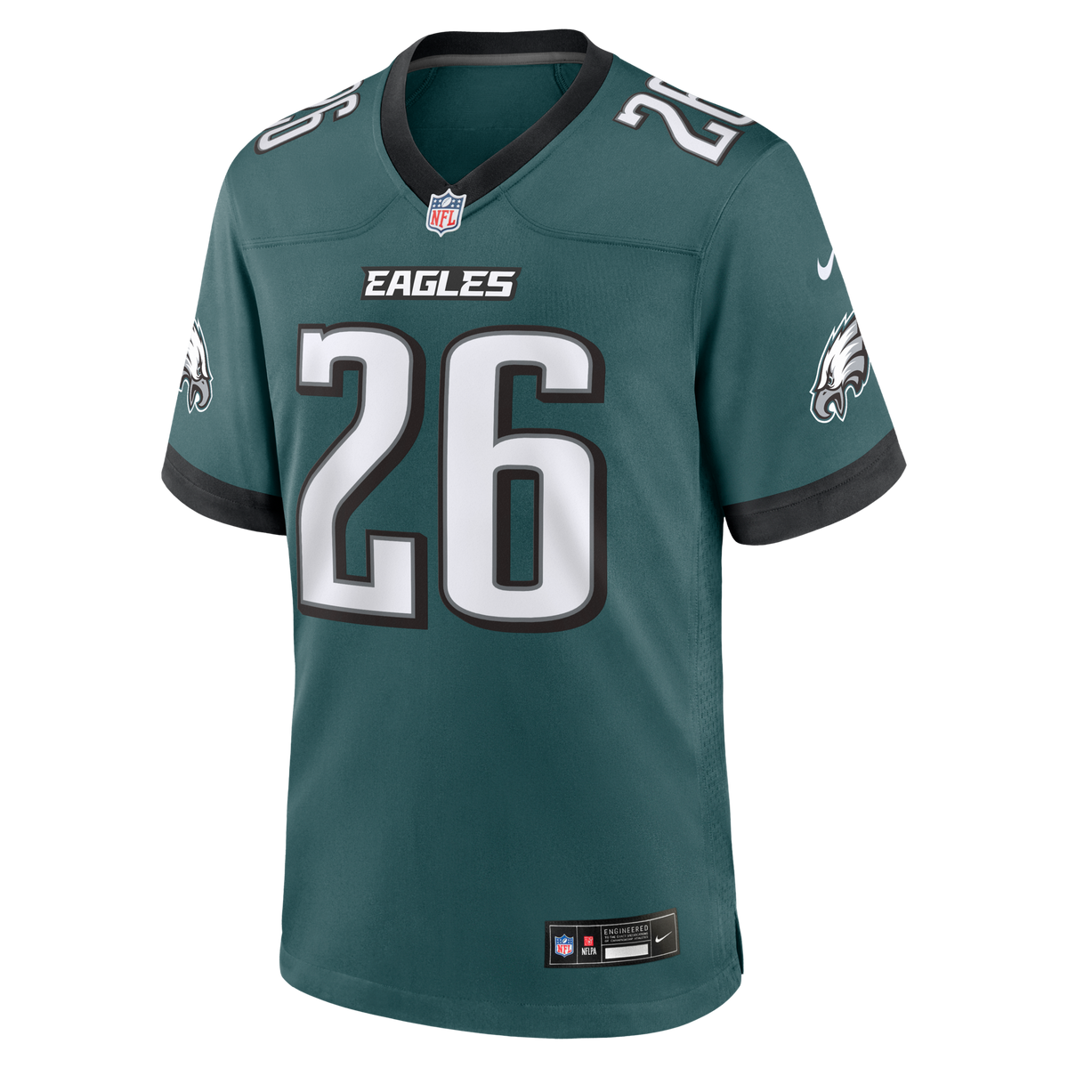 Philadelphia Eagles Saquon Barkley Midnight Green Team Game Jersey