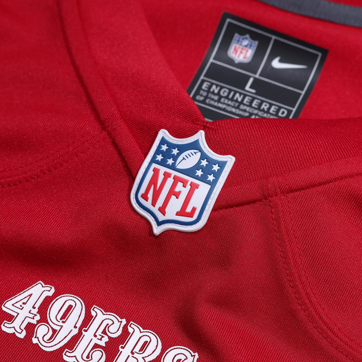San Francisco 49ers Nick Martin Scarlet Team Game Jersey