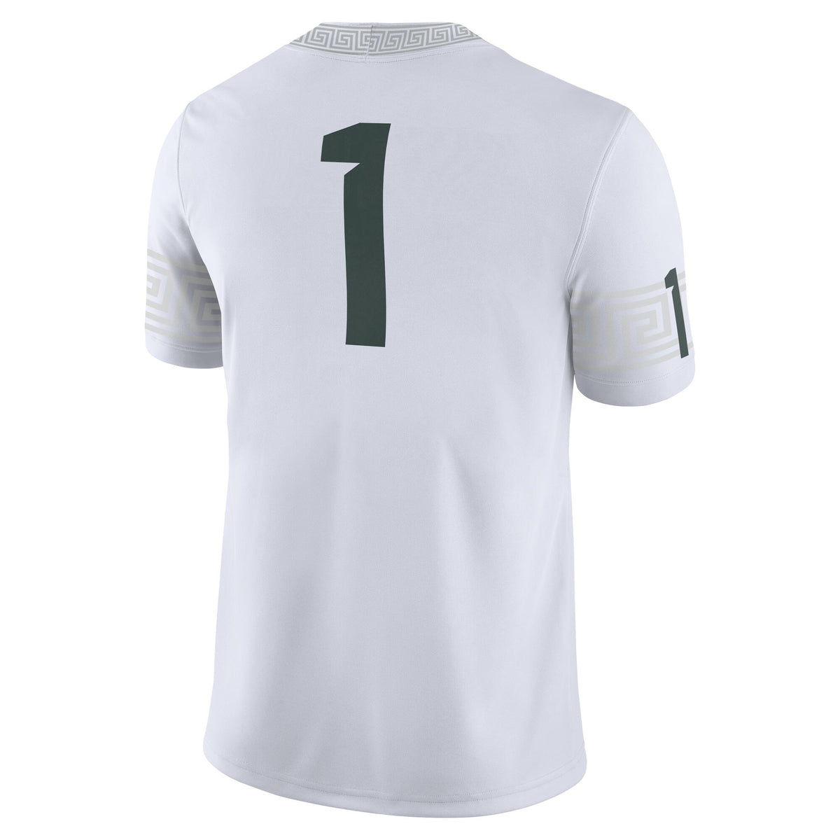 #1 White Michigan State Spartans Football Game Jersey