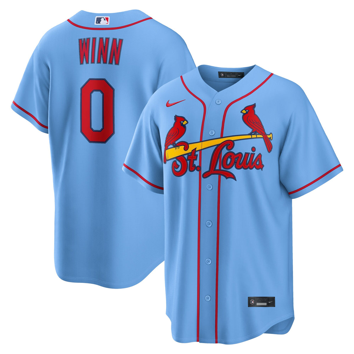St. Louis Cardinals Masyn Winn Light Blue Alternate Replica Jersey