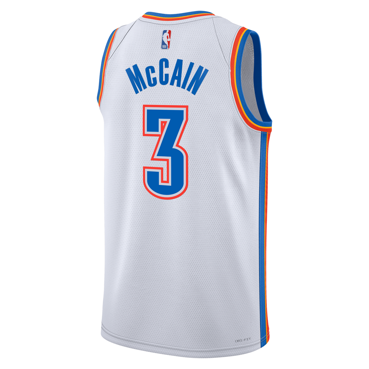 Oklahoma City Thunder Association Edition Swingman Jersey - White - Jared McCain