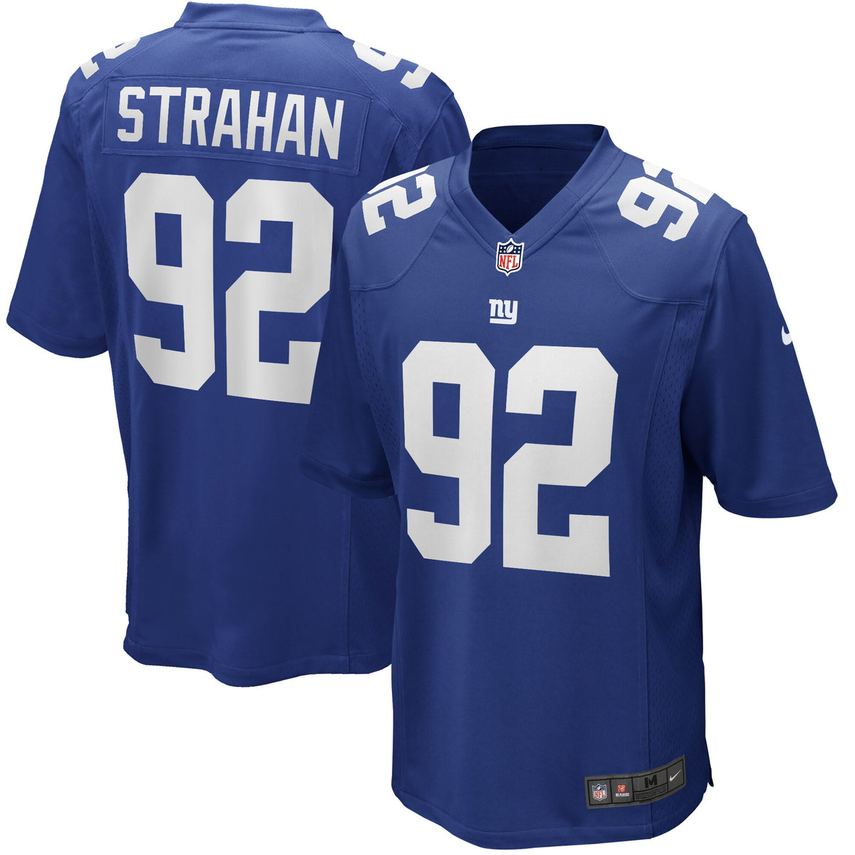 New York Giants Michael Strahan Royal Game Retired Player Jersey