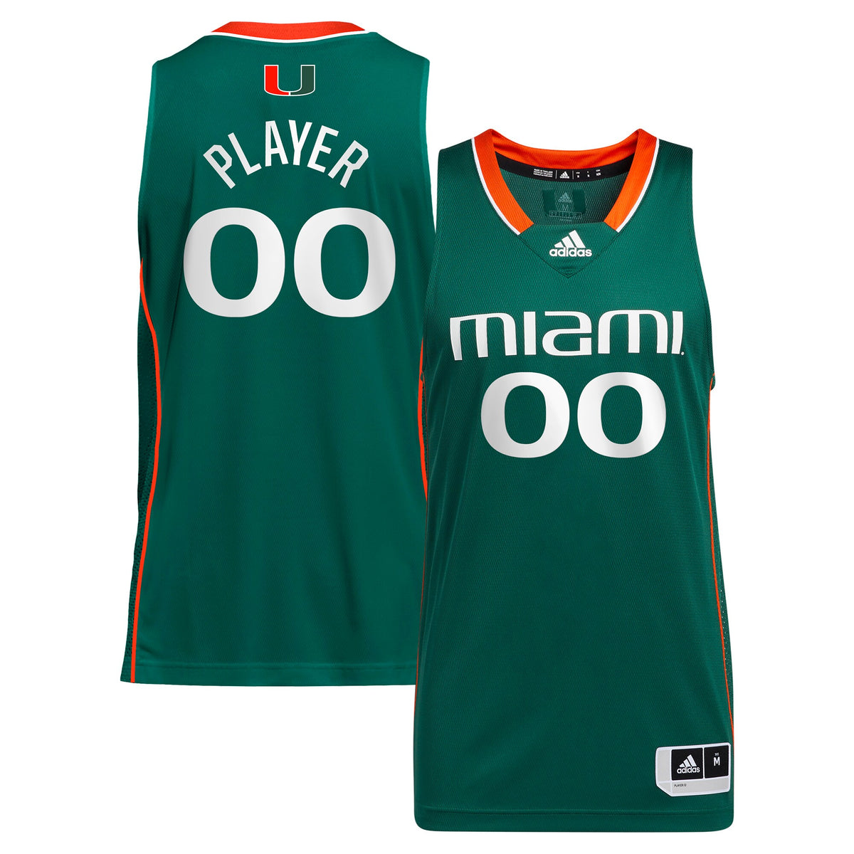 Miami Hurricanes Pick-A-Player NIL Basketball Jersey - Green