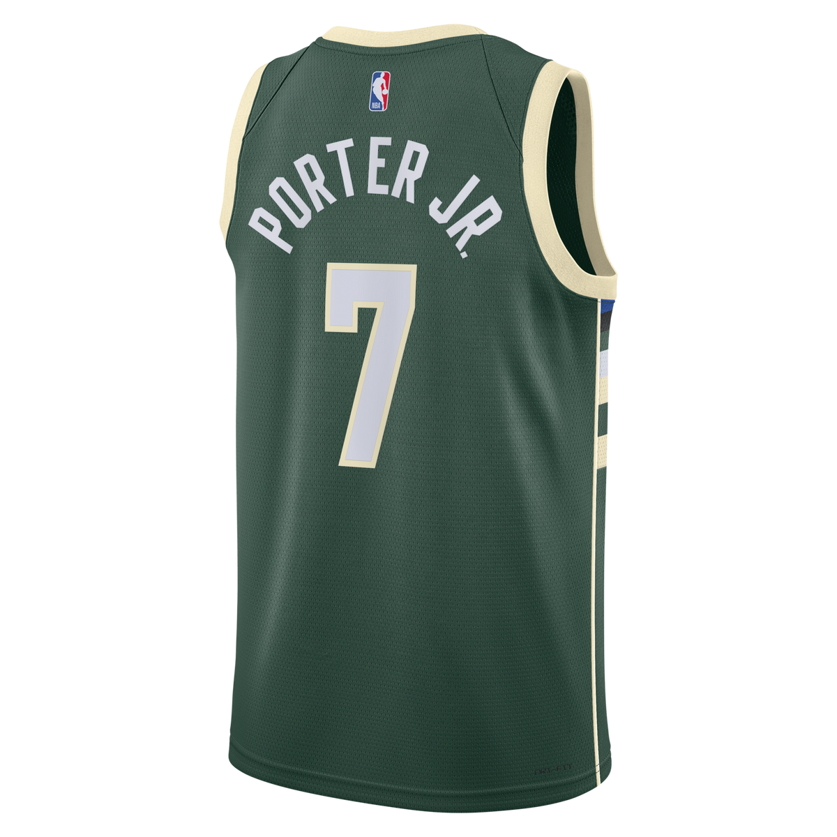 Milwaukee Bucks Icon Edition Swingman Jersey - Hunter Green - Kevin Porter Jr.