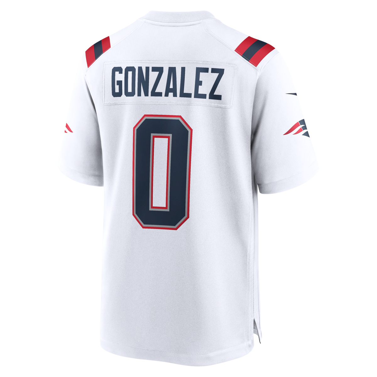New England Patriots Christian Gonzalez White Game Jersey