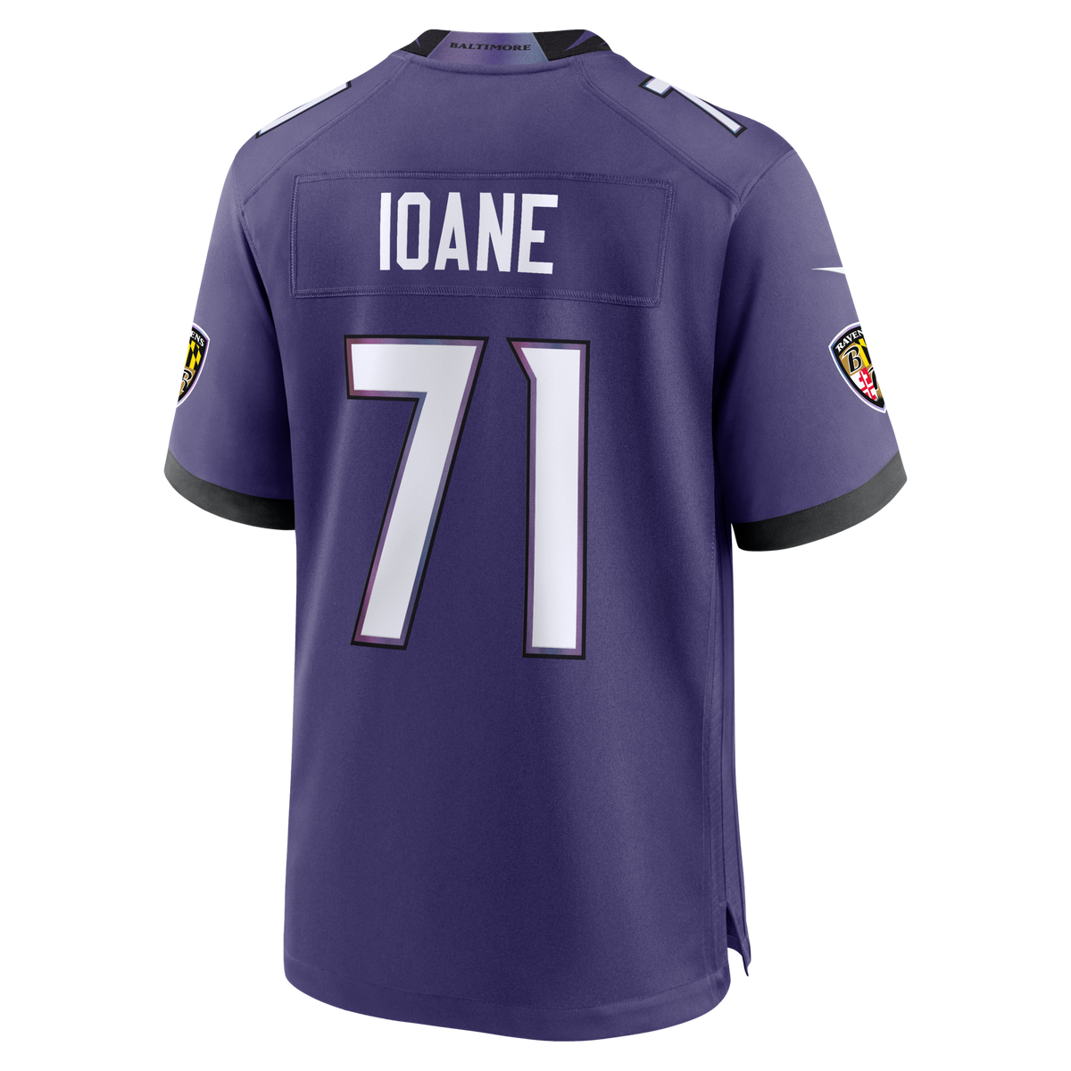 Baltimore Ravens Olaivavega Ioane Purple 2026 NFL Draft First Round Pick No. 14 Team Game Jersey