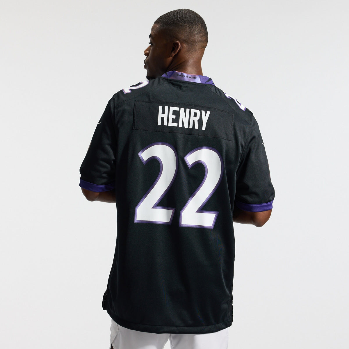 Baltimore Ravens Derrick Henry Black Alternate Game Jersey