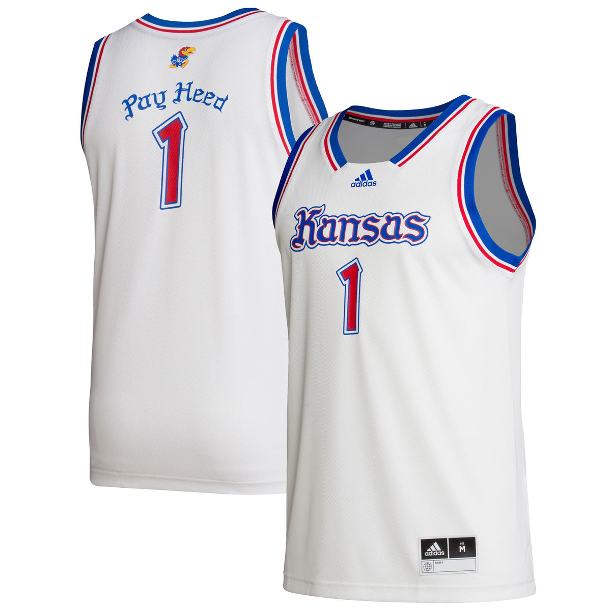 #1 White Kansas Jayhawks Alternate Swingman Jersey