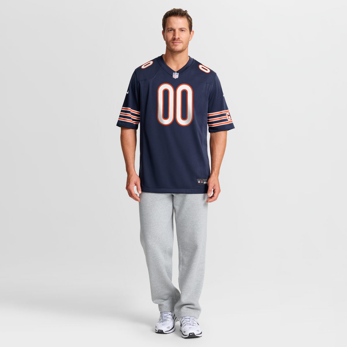 Chicago Bears Navy Custom Game Jersey