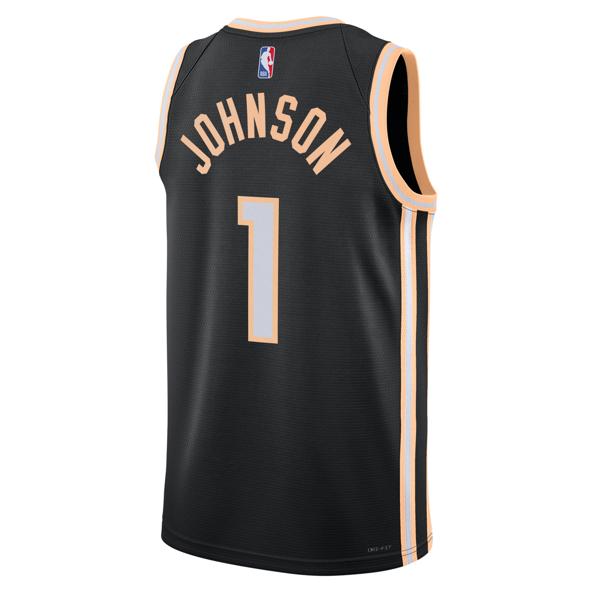 Atlanta Hawks 2025/26 City Edition Swingman Jersey - Black - Jalen Johnson