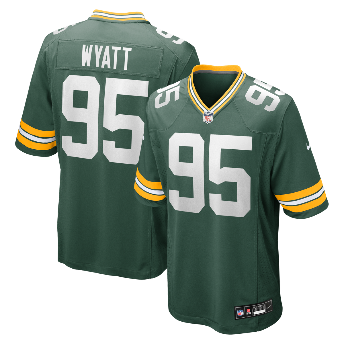 Green Bay Packers Devonte Wyatt Green Player Game Jersey