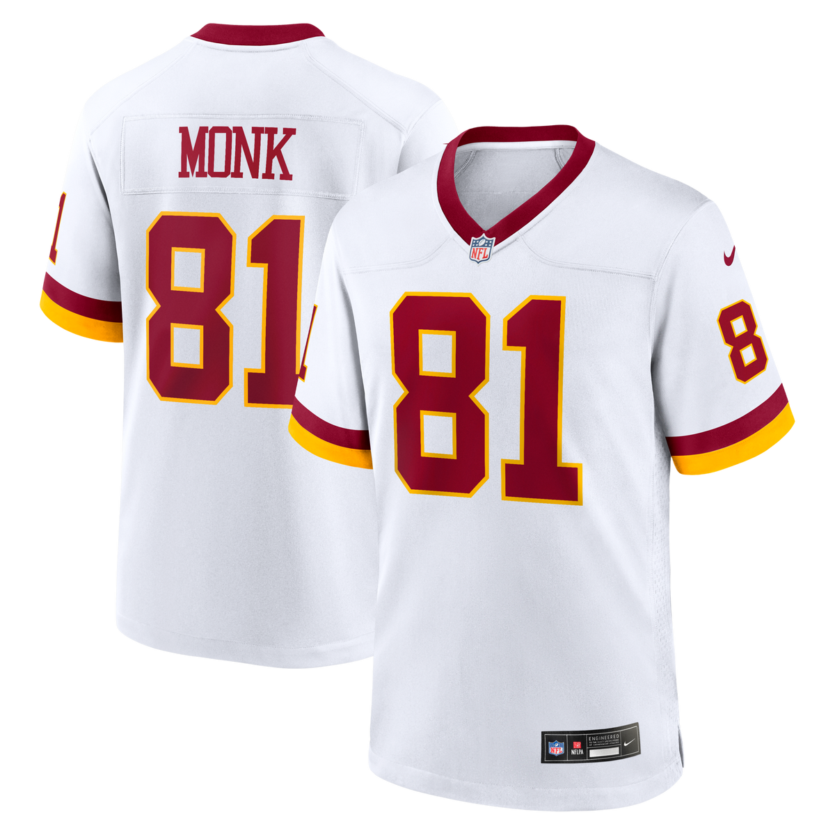 Washington Commanders Art Monk White Alternate 2 Super Bowl Era Game Jersey
