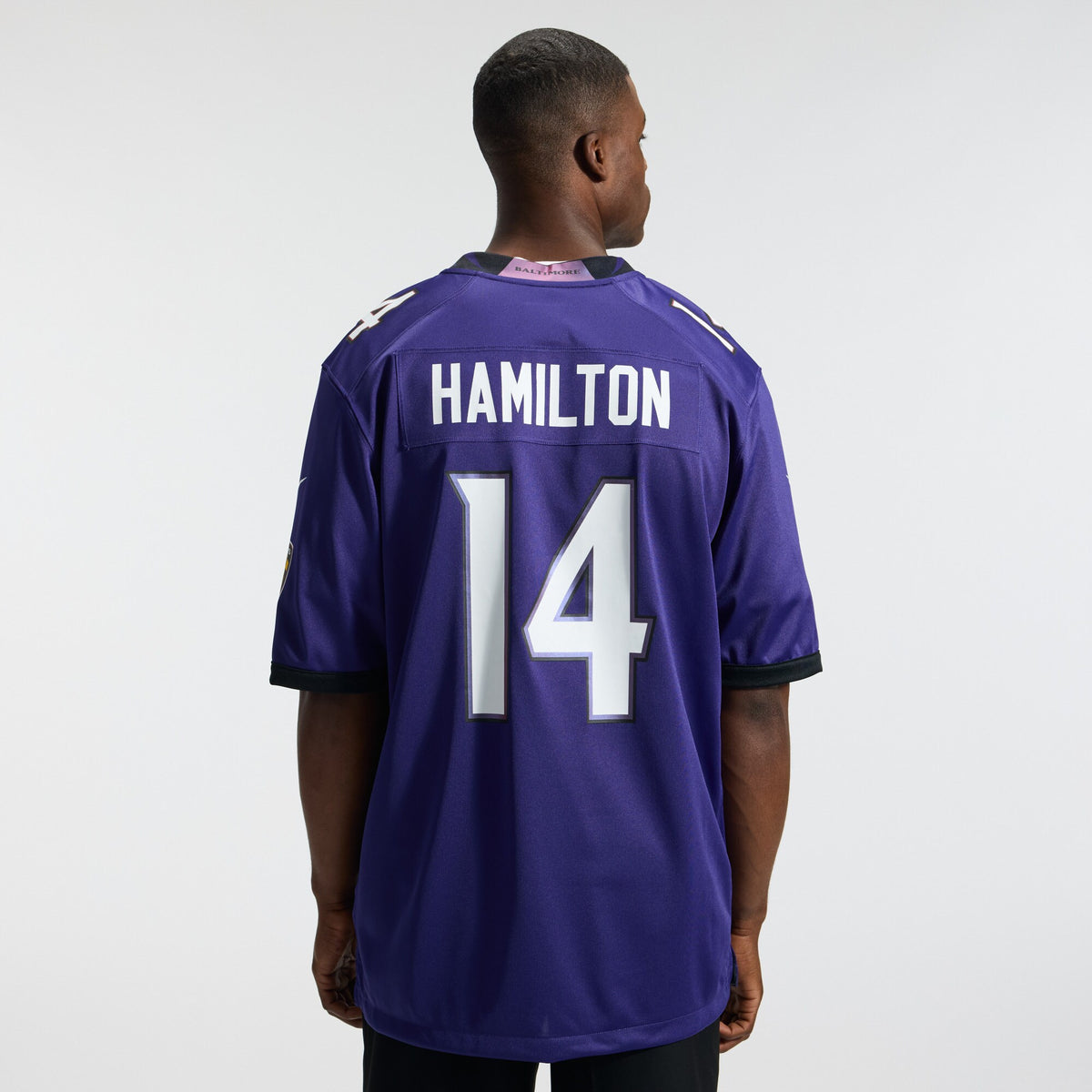Baltimore Ravens Kyle Hamilton Purple Team Game Jersey