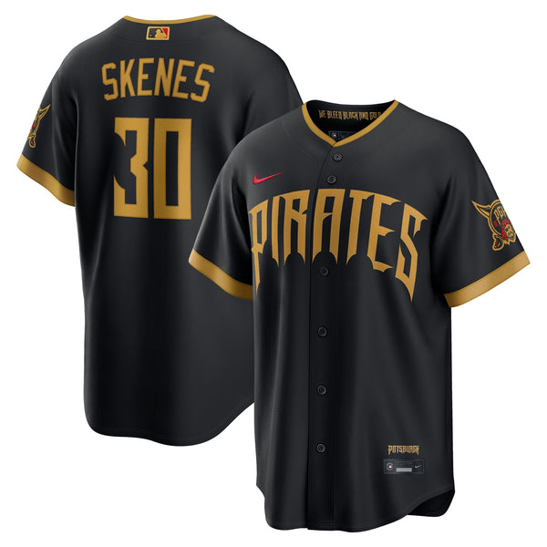 Pittsburgh Pirates Paul Skenes Black 2026 City Connect Stadium Jersey