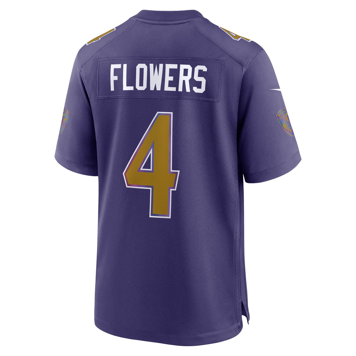 Baltimore Ravens Zay Flowers Purple Alternate Game Jersey