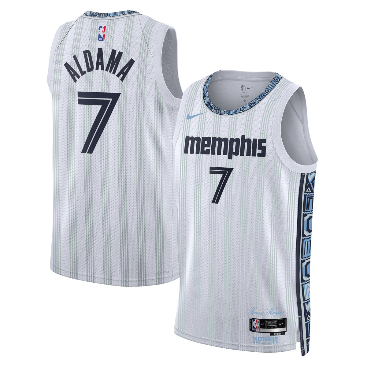 Memphis Grizzlies 2025/26 City Edition Swingman Jersey - Gray - Santi Aldama